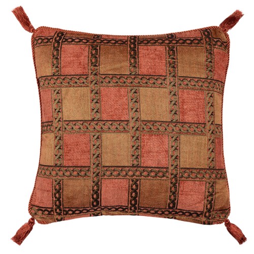 Διακοσμητική Μαξιλαροθήκη Φιγούρας (45x45) Newhome 501 κεραμιδί