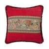 Διακοσμητική Μαξιλαροθήκη Φιγούρας (65x65) Newhome 572 κόκκινο με κρόσσι