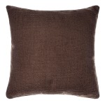 Διακοσμητική Μαξιλαροθήκη (45x45) Μονόχρωμη Ψάθα Newhome 9925 Καφέ