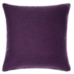 Διακοσμητική Μαξιλαροθήκη (45x45) Μονόχρωμη Ψάθα Newhome 9925 Μωβ