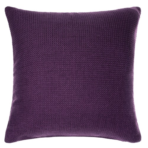 Διακοσμητική Μαξιλαροθήκη (45x45) Μονόχρωμη Ψάθα Newhome 9925 Μωβ