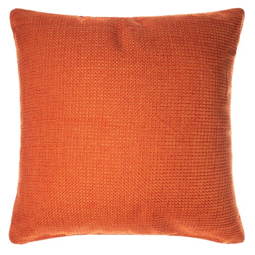 Διακοσμητική Μαξιλαροθήκη (45x45) Μονόχρωμη Ψάθα Newhome 9925 Πορτοκαλί