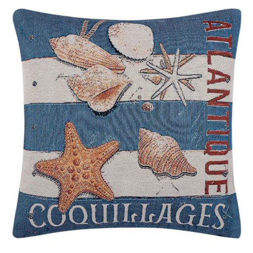 Διακοσμητική Θήκη για Μαξιλάρια Καναπέ (45x45) Στόφα Newhome Α1910-003 Κοχύλια