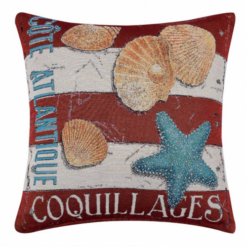 Διακοσμητική Θήκη για Μαξιλάρια Καναπέ (45x45) Στόφα Newhome Α1910-008 Κοχύλια