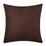 Διακοσμητική Μαξιλαροθήκη Φιγούρας (45x45) Μονόχρωμη Newhome A802 καφέ
