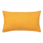 Διακοσμητική Μαξιλαροθήκη Φιγούρας (30x50) Μονόχρωμη Newhome A802 κίτρινο