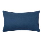 Διακοσμητική Μαξιλαροθήκη Φιγούρας (30x50) Μονόχρωμη Newhome A802 μπλε ραφ
