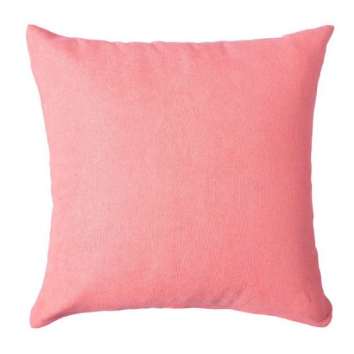 Διακοσμητική Μαξιλαροθήκη Φιγούρας (45x45) Μονόχρωμη Newhome A802 ροζ
