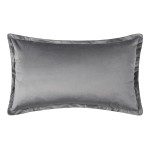 Μαξιλαροθήκη Βελούδινη Φιγούρας (35x60) Mονόχρωμη Newhome A804 Ανοχτό Γκρι