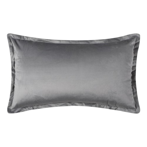 Μαξιλαροθήκη Βελούδινη Φιγούρας (35x60) Mονόχρωμη Newhome A804 Ανοχτό Γκρι