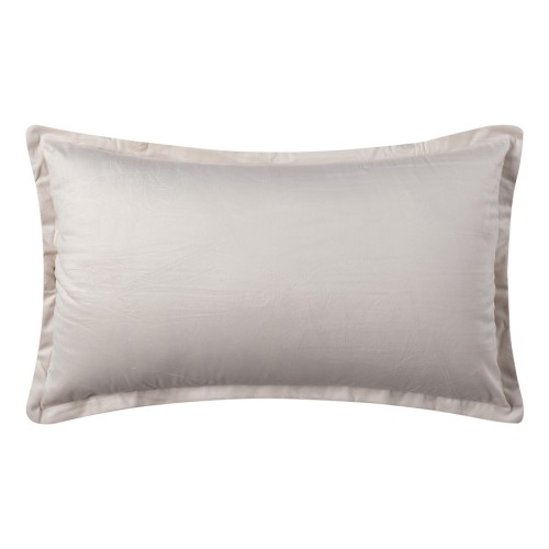 Μαξιλαροθήκη Βελούδινη Φιγούρας (35x60) Mονόχρωμη Newhome A804 Ivory