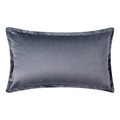 Μαξιλαροθήκη Βελούδινη Φιγούρας (35x60) Mονόχρωμη Newhome A804 Σκούρο Γκρι