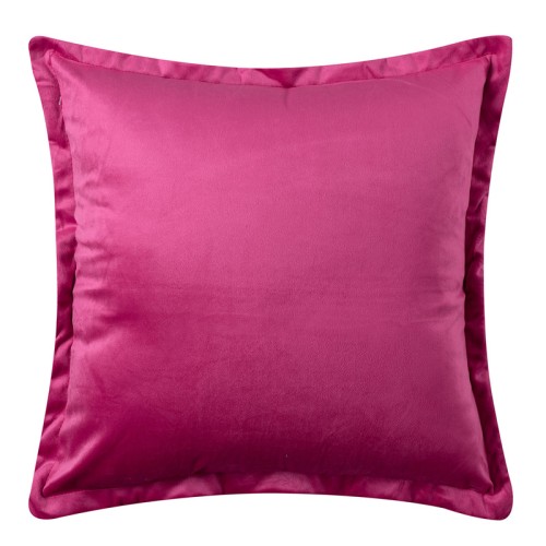 Μαξιλαροθήκη Βελούδινη Φιγούρας (45x45) Mονόχρωμη Newhome A804 Φούξια