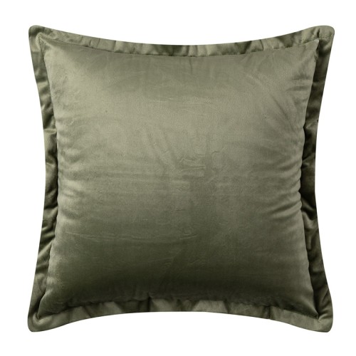 Μαξιλαροθήκη Βελούδινη Φιγούρας (65x65) Mονόχρωμη Newhome A804 Λαδί