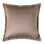 Μαξιλαροθήκη Βελούδινη Φιγούρας (65x65) Mονόχρωμη Newhome A804 Μπεζ