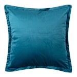 Μαξιλαροθήκη Βελούδινη Φιγούρας (45x45) Mονόχρωμη Newhome A804 Πετρόλ