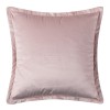 Μαξιλαροθήκη Βελούδινη Φιγούρας (45x45) Mονόχρωμη Newhome A804 Πούδρα