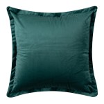 Μαξιλαροθήκη Βελούδινη Φιγούρας (45x45) Mονόχρωμη Newhome A804 Πράσινο