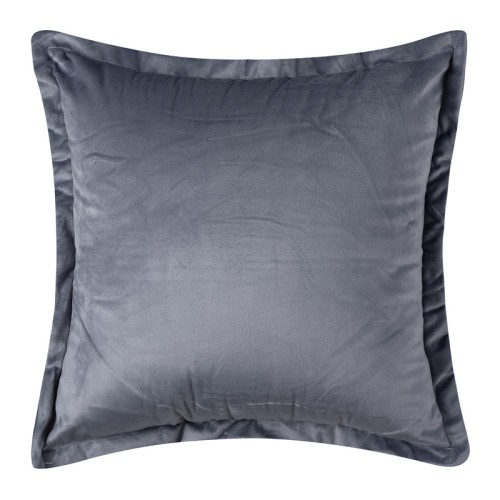 Μαξιλαροθήκη Βελούδινη Φιγούρας (65x65) Mονόχρωμη Newhome A804 Σκούρο Γκρι