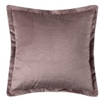 Μαξιλαροθήκη Βελούδινη Φιγούρας (45x45) Mονόχρωμη Newhome A804 Συκλαμέν
