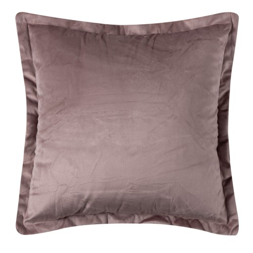 Μαξιλαροθήκη Βελούδινη Φιγούρας (45x45) Mονόχρωμη Newhome A804 Συκλαμέν