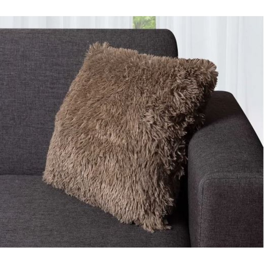 Διακοσμητική Μαξιλαροθήκη Γούνινη (45x45) Newhome Long Hair light brown
