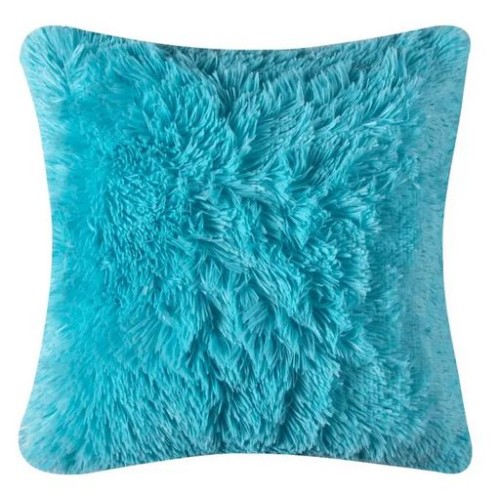 Διακοσμητική Μαξιλαροθήκη Γούνινη (45x45) Newhome Long Hair light sky blue