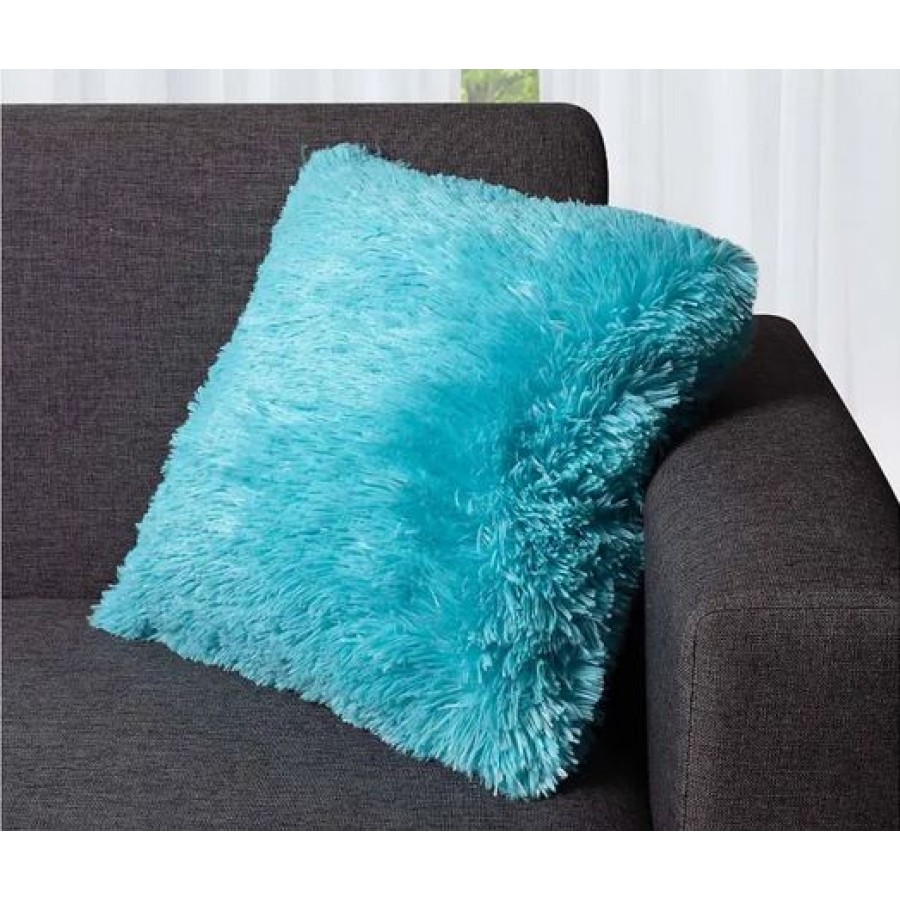 Διακοσμητική Μαξιλαροθήκη Γούνινη (45x45) Newhome Long Hair light sky blue