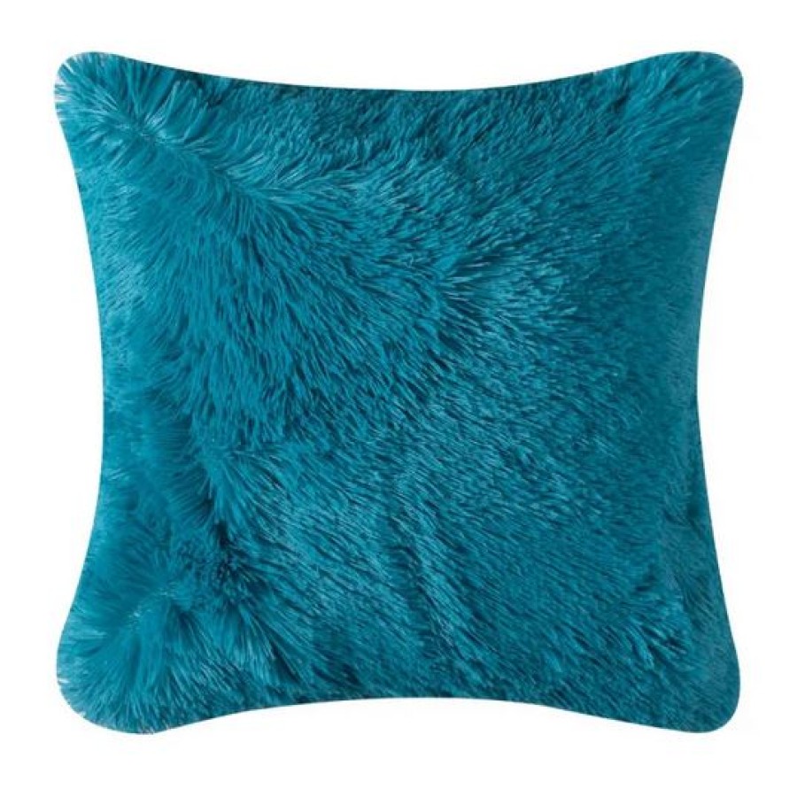 Διακοσμητική Μαξιλαροθήκη Γούνινη (45x45) Newhome Long Hair sky blue