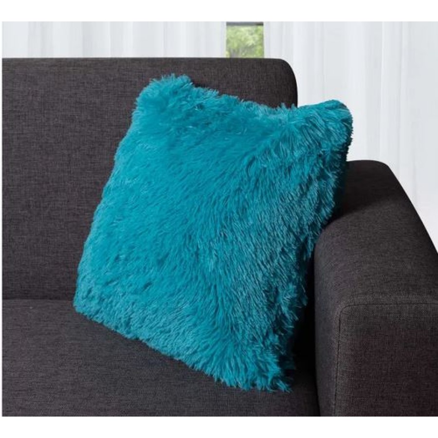 Διακοσμητική Μαξιλαροθήκη Γούνινη (45x45) Newhome Long Hair sky blue
