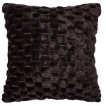 Διακοσμητική Μαξιλαροθήκη Γούνινη (45x45) Ανάγλυφη Newhome Mink Καφέ