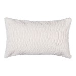 Διακοσμητική Μαξιλαροθήκη Γούνινη (30x50) Ανάγλυφη Newhome NX201 ivory