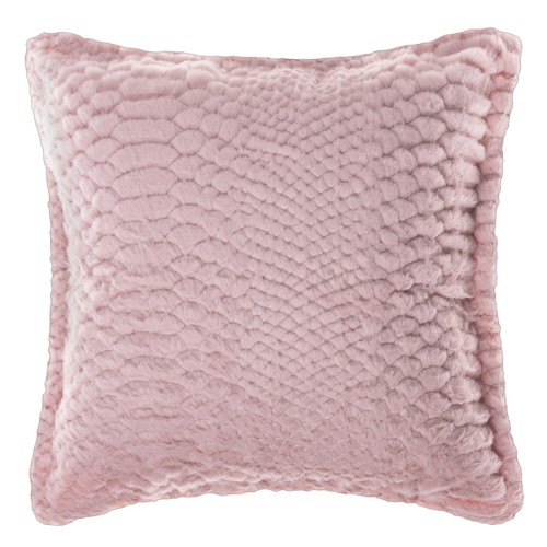 Διακοσμητική Μαξιλαροθήκη Γούνινη (65x65) Ανάγλυφη Newhome NX201 pink