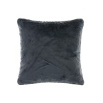 Διακοσμητική Μαξιλαροθήκη Γούνινη (45x45) Newhome NX202 ανθρακί