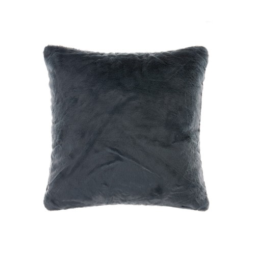 Διακοσμητική Μαξιλαροθήκη Γούνινη (65x65) Newhome NX202 ανθρακί