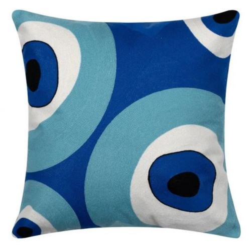 Διακοσμητική Θήκη για Μαξιλάρια Καναπέ (45x45) Ολοκέντητο Πολύγαζο Newhome 238 Μάτι