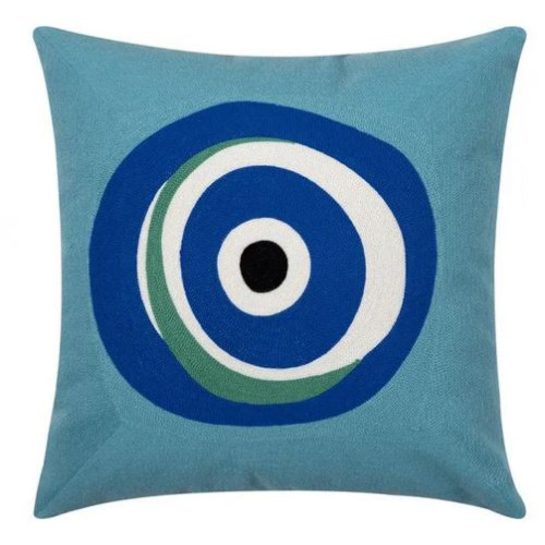 Διακοσμητική Θήκη για Μαξιλάρια Καναπέ (45x45) Ολοκέντητο Πολύγαζο Newhome 241 Μάτι