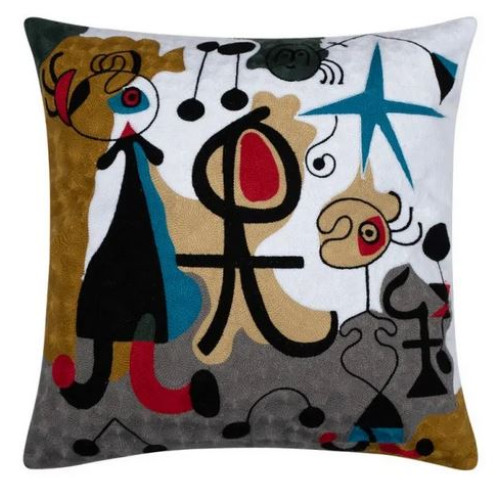 Διακοσμητική Θήκη για Μαξιλάρια Καναπέ (45x45) Ολοκέντητο Πολύγαζο Newhome 132