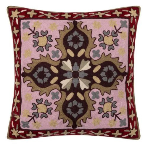 Διακοσμητική Θήκη για Μαξιλάρια Καναπέ (45x45) Ολοκέντητο Πολύγαζο Newhome 114