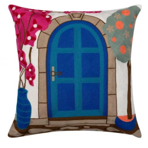 Διακοσμητική Θήκη για Μαξιλάρια Καναπέ (45x45) Ολοκέντητο Πολύγαζο Newhome 250