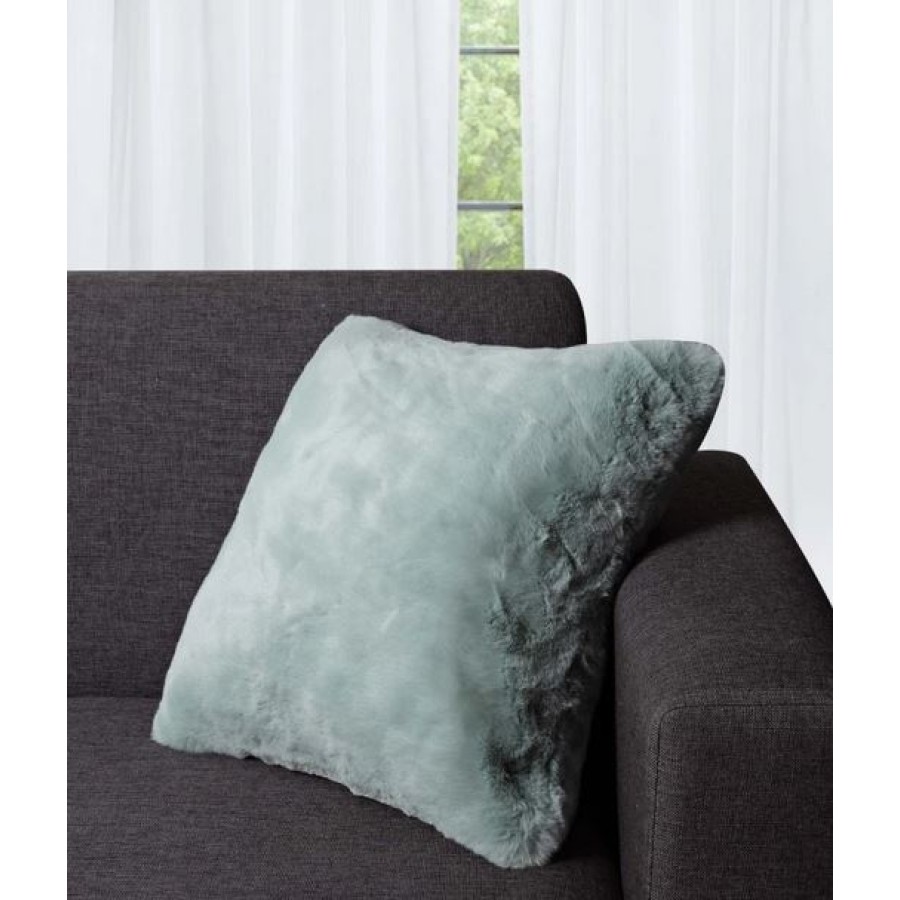 Διακοσμητική Μαξιλαροθήκη Γούνινη (45x45) Newhome Rabbit Fur mint