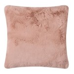 Διακοσμητική Μαξιλαροθήκη Γούνινη Με Γέμιση (45x45) Newhome Rabbit Fur pink