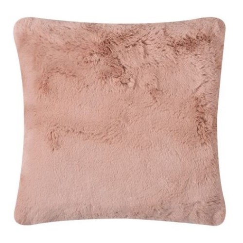 Διακοσμητική Μαξιλαροθήκη Γούνινη Με Γέμιση (45x45) Newhome Rabbit Fur pink