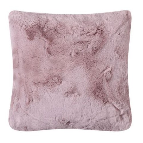 Διακοσμητική Μαξιλαροθήκη Γούνινη Με Γέμιση(45x45) Newhome Rabbit Fur pink/grey