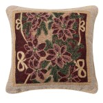 Χριστουγεννιάτικη Διακοσμητική Μαξιλαροθήκη (45x45) Στόφα Newhome Σχέδιο 719 Αλεξανδρινό