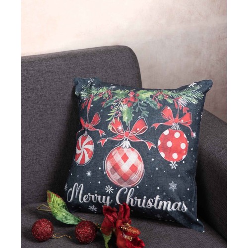 Χριστουγεννιάτικη Μαξιλαροθήκη Φιγούρας (45x45) Newhome KS2025-17 Merry Christmas