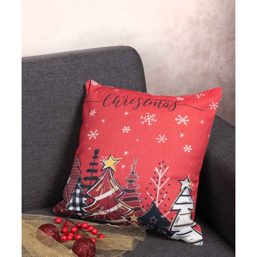 Χριστουγεννιάτικη Μαξιλαροθήκη Φιγούρας (45x45) Newhome KS2025-9 Christmas