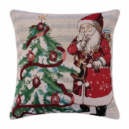 Χριστουγεννιάτικη Μαξιλαροθήκη Φιγούρας (45x45) Στόφα Newhome W351-122