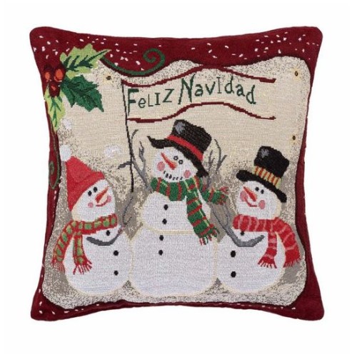 Χριστουγεννιάτικη Μαξιλαροθήκη Φιγούρας (45x45) Στόφα Newhome W351-124