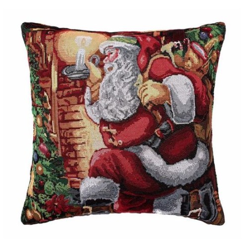 Χριστουγεννιάτικη Μαξιλαροθήκη Φιγούρας (45x45) Στόφα Newhome W351-130
